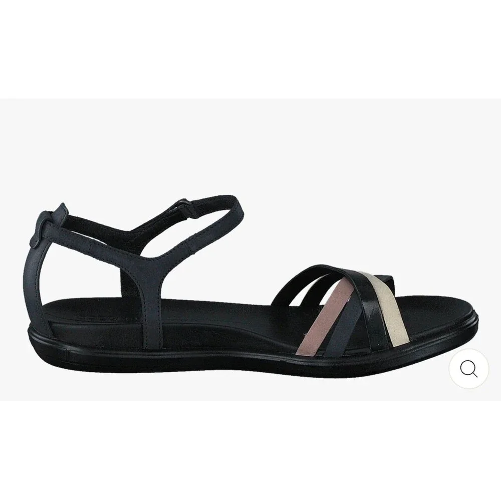 Ecco Simpil Women's Sandals Multicolor Black Ankle Straps Size 40 /us size 9-9.5